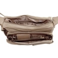thumbnail image 3 of SILVERFEVER Medium Leather Hobo Handbag for Women  Shoulder Purse with Built-in Wallet Organizer, Genuine Leather Everyday Bag, 3 of 9