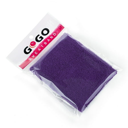 GOGO 4 Inch Terry Cloth Sweatband, Athletic Cotton Wristbands