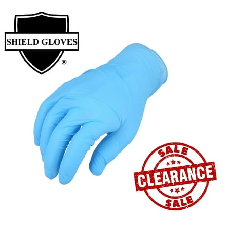 

Shield® 3 Mil Blue Nitrile Gloves Industrial Disposable Gloves - Size Medium 1000 Count