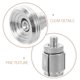 thumbnail image 3 of unbranded 1Par Tapones De Aluminio Para Manillar De Motocicleta Universal Y Duradero En Color Plateado, 3 of 7