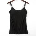 thumbnail image 1 of Sujetador informal suave acolchado para mujer, camiseta sin mangas, camiseta de tirantes finos para mujer, camisola femenina con sujetador integrado, 1 of 3