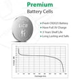 thumbnail image 3 of LiCB CR2025 Batteries CR 2025 3V Lithium Button Battery Perfect for Key Fobs & Watches (20 Pack), 3 of 8