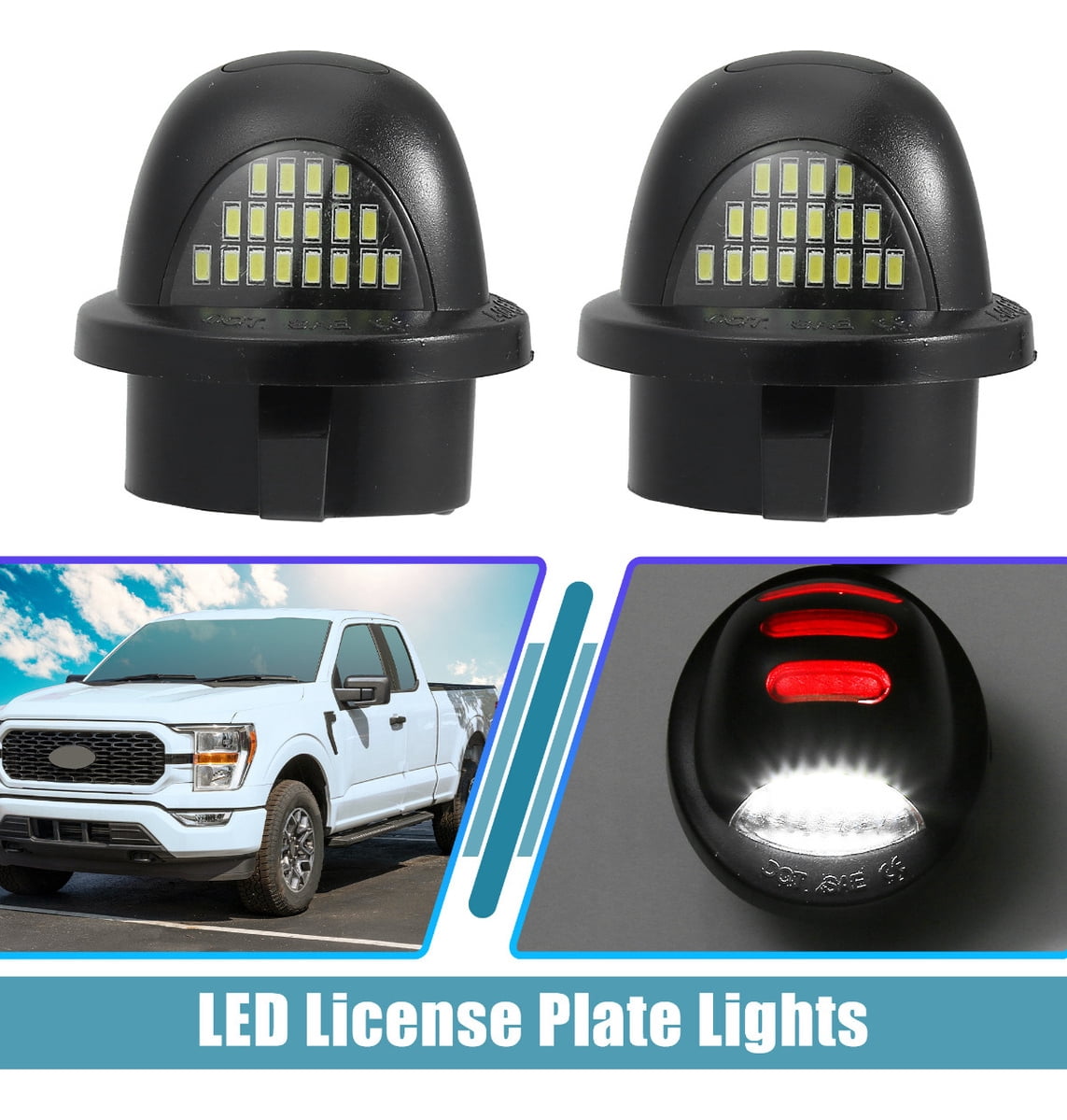 Applicable to License Plate Lights For Ford F-150 Explorer Lincoln Mark Lt