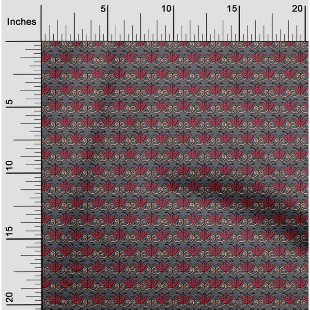 oneOone Cotton Poplin Fabric Dot|Swirl & Floral Block Print Fabric By Yard 56 Inch Wide