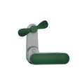 thumbnail image 1 of Inteprter mini ventilador de mano personal ajustable portátil dispositivo de enfriamiento por viento viaje al aire libre electrónico oficina coche Electrodomésticos Verde Inteprter HA063728-03B, 1 of 6