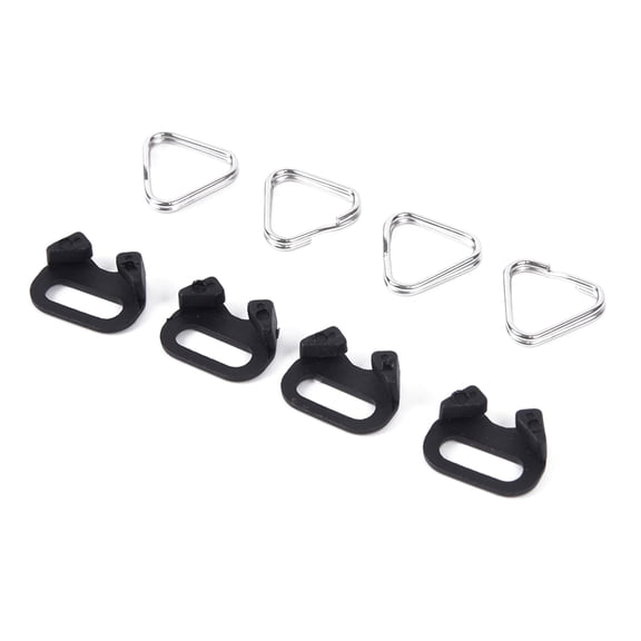 Pack of 4 Stainless Steel Triangle Split Camera Strap Hook Lugs Belt Hook Lanyard for Camera Shoulder Strap