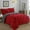 Red/Gray, variant on Goose Down Alternative 3pc Comforter Set- Full/Queen, Red/Gray