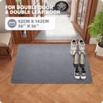 thumbnail image 4 of PABUBE Doormat for Inside 36"x56", Door Rug for Entryway Indoor, Dirt Trapper, Non Slip Entryway Rugs Washable Welcome Mat for Inside, Absorbent Entry Mat Low-Profile Entry Rug Indoor Doormat, Gray, 4 of 8