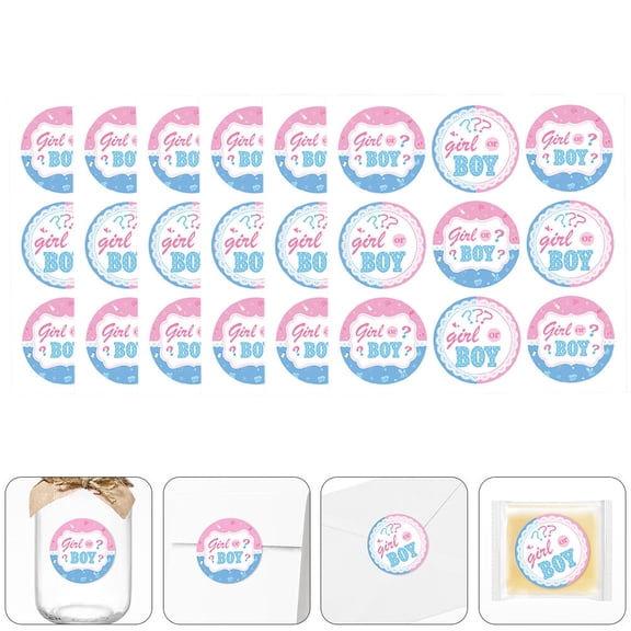 LEORX Gender Adhesive Stickers Multi Party Decorations 20Set