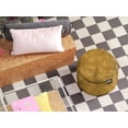 thumbnail image 4 of Taburete Puff de Velvet Baggy Mostaza, 4 of 5