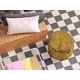 thumbnail image 4 of Taburete Puff de Velvet Baggy Mostaza, 4 of 5