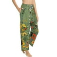 thumbnail image 2 of Uemuo Botanical Garden With Cats Pattern Women's Wide Leg Palazzo Lounge Pants with Pockets Light Weight Loose Comfy Casual Pajama Pants-Medium, 2 of 9