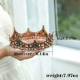thumbnail image 2 of Wedding Crown and Bridal Princess Queen Crown Baroque Rhinestone Tiaras Hair Accessories, 2 of 4