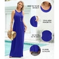 thumbnail image 4 of HAOMEILI Women's Summer Sleeveless Loose Maxi Dress Casual Long Dress with Pockets 2025 New, 4 of 6