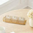 thumbnail image 7 of Tongina Divided Dried Fruit Plates Food Serving Trays Compartments Appetizer Serving Tray Snacks Container for Veggie Holiday Wedding Brown, 7 of 7