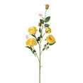 thumbnail image 2 of sunsanly Artificial Rose Branch with Stem Green Leaves 6 Head Home Wedding Party Faux Flower Floral Arrangement Indoor Outdoor Garden Decoration Photo Props, 2 of 7