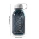 thumbnail image 3 of Botella deportiva de plástico a prueba de fugas con asa para gimnasio, yoga, fitness y ejercicio., 3 of 6