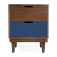 thumbnail image 5 of Nico & Yeye Kabano 2-Drawer Walnut Kids Nightstand -  Pink, 5 of 5