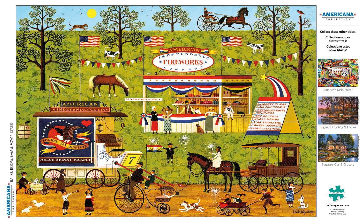Buffalo Games - Le puzzle Americana - Bang, Boom, Bam & Pow - en 500 pièces