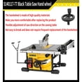 thumbnail image 4 of GEREMF-5140032-48 5140117-77 Table Saw Hand wheel table saw lift steering wheel Fits DeWalt DW745, DW745, DW745-AR, DW745-B2 Table saw worktable handle for ryobi table saw, 4 of 4
