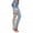 White, variant on Bmisegm Fashion Women Lace Hollow Out Floral Appliques Skinny Denim Jeans Pencil Pants Y2K Jeans for Women Black XXL