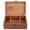 Brown - Empty Box, variant on Nieyigj Vintage Pine Wood Sewing Basket Household Dandelion Floral Organizer Rectangle Storage Case Empty Box (9.06 x 5.91 inches)