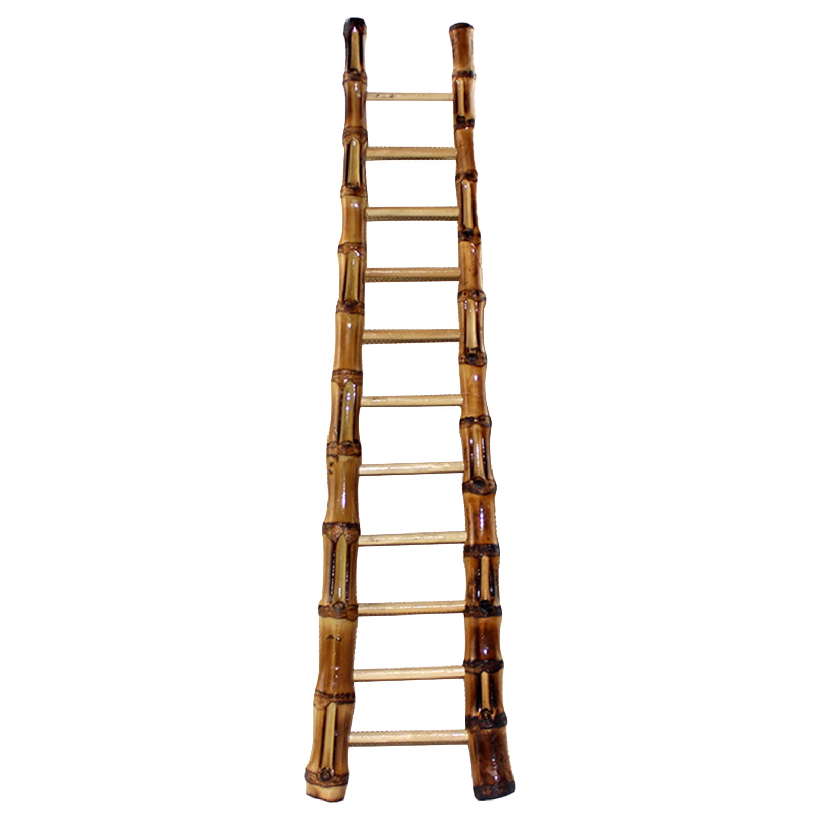 Escalera de bambú de estilo minimalista, estante de escalera, escalera