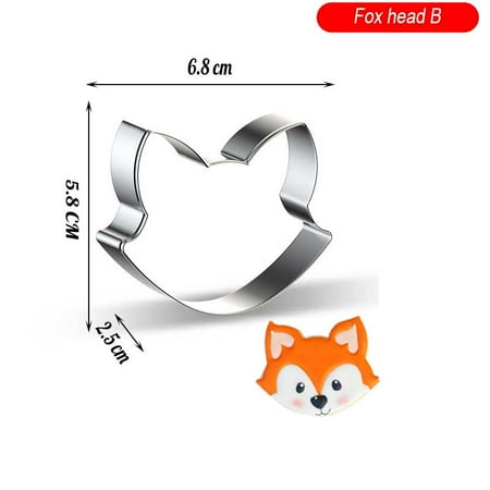 

Biscuit Molds for Cookies Press Cutters Set in Animal Shapes Dog Elephant Rabbit Horse Bakery Modeli