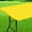 Yellow, variant on Rectangle Vinyl Table Cloth, Elastic Fitted Flannel Backed Plastic Table Covers for 5 Foot Folding Tables, Waterproof for Picnic, Camping, Indoor and Outdoor ( 30 x 60 inch)