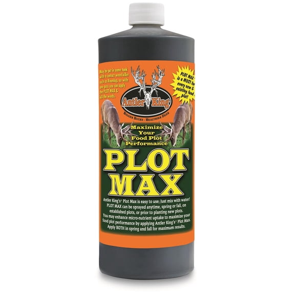 Antler King Plot Max Organic Food Plot Soil Conditioner, 32 fl oz with Liquid Carbon