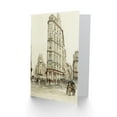 thumbnail image 2 of Painting Vintage Cityscape Paris Boulevard Bonne Nouvelle Greetings Card Plus Envelope Blank inside, 2 of 3