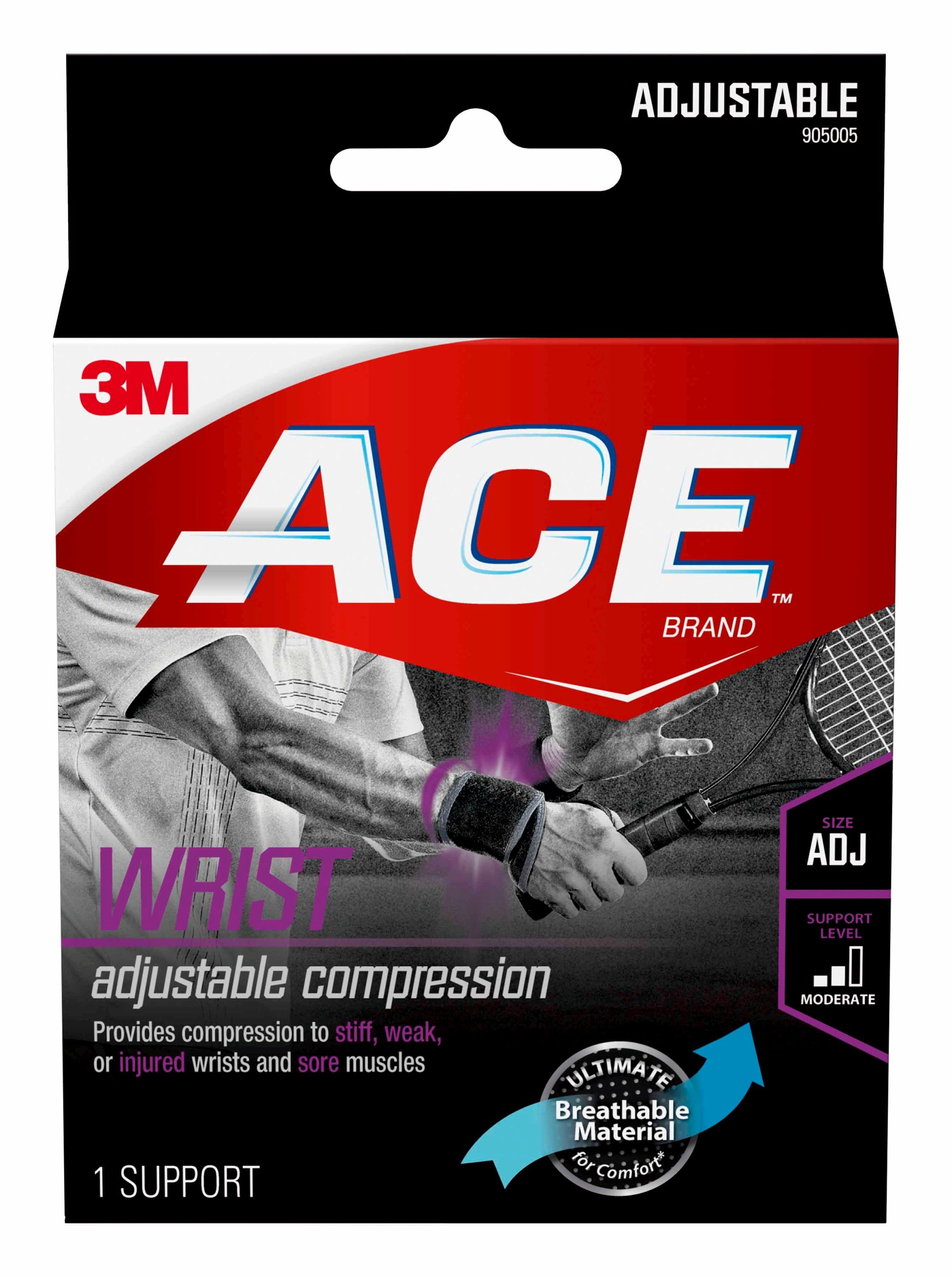 ACE Brand Adjustable Wrist Support, Odor Resistant Brace