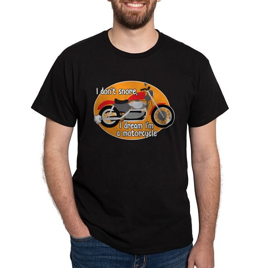 CafePress - I Dream I'm A Motorcyle Dark T Shirt - Men's Classic Cotton T-Shirts