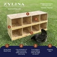 thumbnail image 2 of Zylina Best Rest 8 Bay Chicken Nesting Box 46x13x25, 2 of 10
