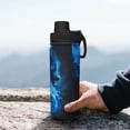 thumbnail image 7 of Yiaed Blue Fire Cool Wolf Print Sports Insulated Kettle Bottle Reusable Stainless Steel Insulated Cup, Outdoor Portable Casual Stainless Steel Insulation Cup, 7 of 7