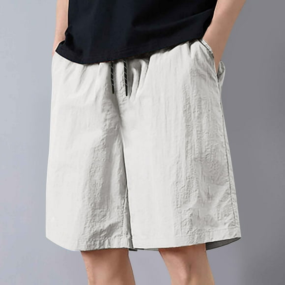 pstuiky Pantalones cortos deportivos, Pantalones cortos deportivos casuales de moda de verano para hombre, sueltos y rectos, pantalones de cinco cuartos Pantalones cortos de golf