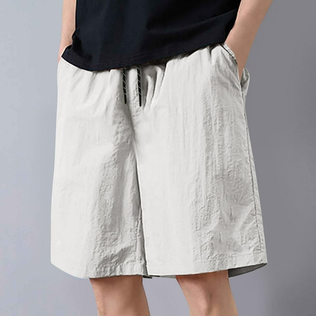 pstuiky Pantalones cortos deportivos, Pantalones cortos deportivos casuales de moda de verano para hombre, sueltos y rectos, pantalones de cinco cuartos Pantalones cortos de golf