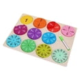 thumbnail image 1 of MERIGLARE Jouets de Mathématiques Tableau d'Apprentissage de Comptage de Couleurs et de Chiffres Jouet Montessori pour Enfants, 1 of 9