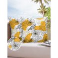 thumbnail image 6 of Pack of 2 Outdoor Pillow Covers, Minimalist Tropical Leaves Waterproof Square Throw Pillowcase Cushion Decorative Pillow Covers for Couch Patio Tent, 24x24 in, 6 of 6