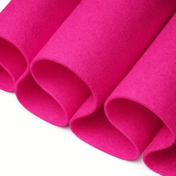 FabricLA Acrylic Felt Fabric - 72" Inch Wide 1.6mm Thick Felt by The Yard - Use Felt Sheets for Sewing, Cushion and Padding, DIY Arts & Crafts - Fuchsia, 1 Yard