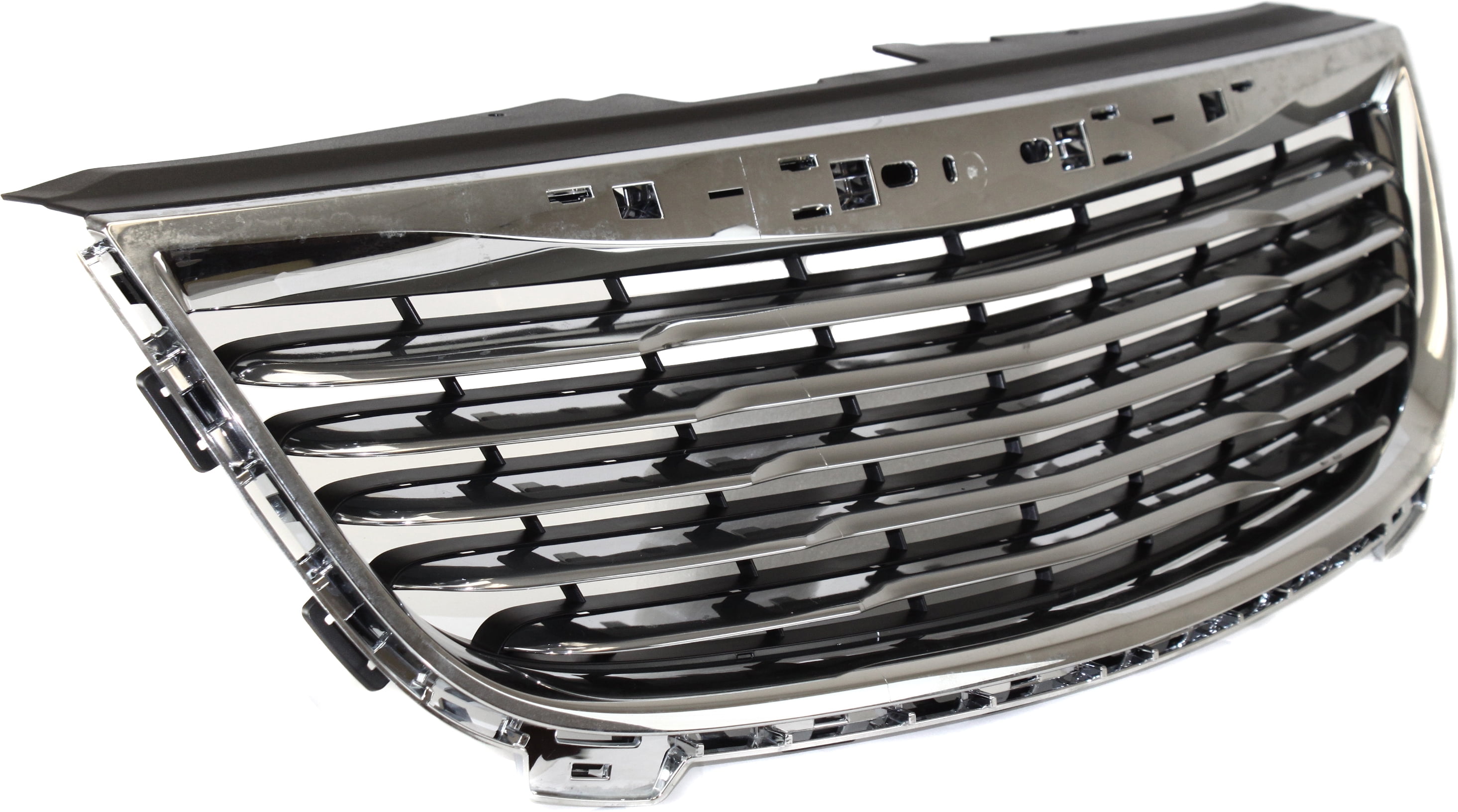 For 11-16 Town & Country Front Grill Grille Assembly Chrome Shell Black Insert