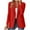 Red, variant on Hueook Fall Jackets for Women 2025 Women's Fashion Solid Button Suit Coat Long Sleeve Hatless Casual Coat Blouse Khaki S