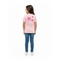 thumbnail image 4 of Wonder Nation Girls Delicate Paradise Graphic Tee with Short Sleeves, Sizes 4-18, 4 of 7