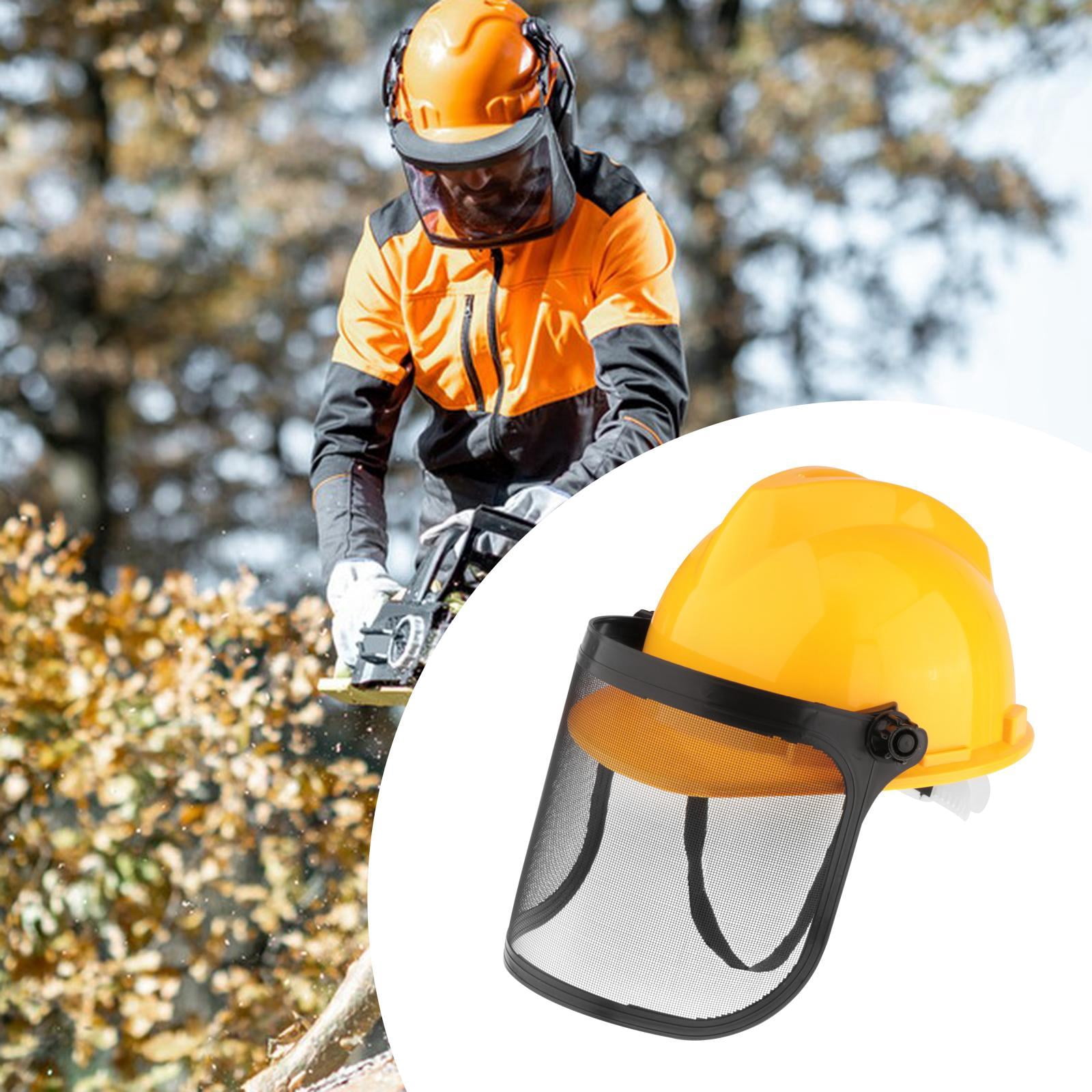 Forestry Helmet Face Shield Protective Gear with an Adjustable Headband for Chainsaw Logging and Yard Work