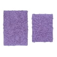 thumbnail image 5 of Home Weavers Bell Flower Collection 100% Cotton Non-Slip Bathroom Rug Set Machine Washable Bathroom Rug-17"x24", Bath Rug- 21"x34", Purple Color 2 Piece Bath rug set, 5 of 9