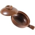 thumbnail image 1 of LIFKOME Clay Cooking Pots Ceramic Stockpot Casserole Pot Cooking Pot Stew Pot Hot Pot Soup Pot Earthen Pot French Onion Soup Crock with Lid Clay Handle Clay Pot Rice, 1 of 8
