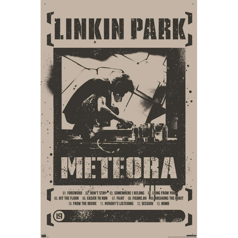 Linkin Park - Meteora Wall Poster with Pushpins, 22.375