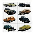 thumbnail image 4 of Vintage Shower Curtain Collage of Fifties Car Print for Bathroom 70 Inches Long, 4 of 4