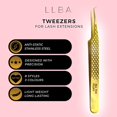 thumbnail image 3 of LLBA Lash Tweezer Professional Volume False Lash Application Tool | Multi Shapes & Purposes Tweezers | Non-Slip Grip Tweezers for Volume, Isolation & Classic Lashes (Gold, All The Fluff Volume), 3 of 7