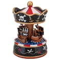 thumbnail image 5 of Northlight Children's Pirate Ship Animated Musical Carousel - 6.5", 5 of 6